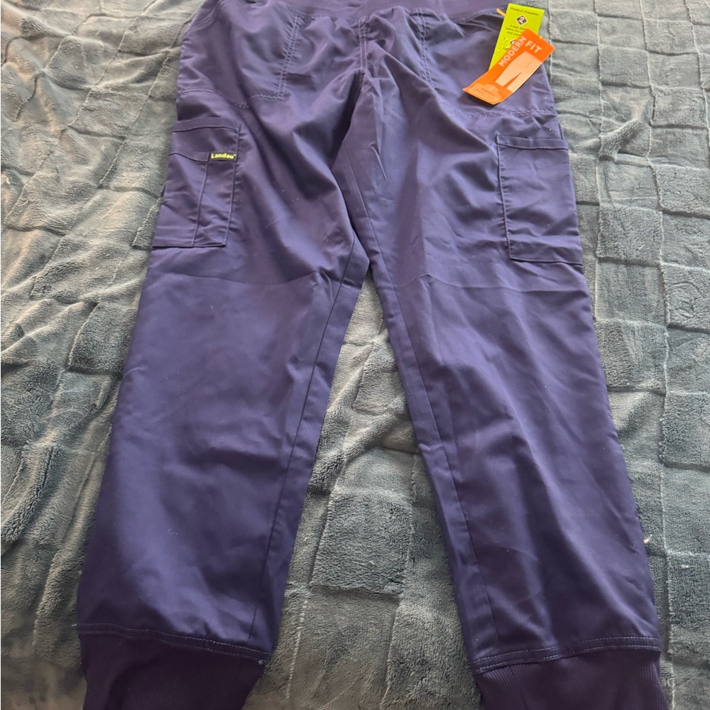 Landau Navy Blue Flex Jogger Scrubs